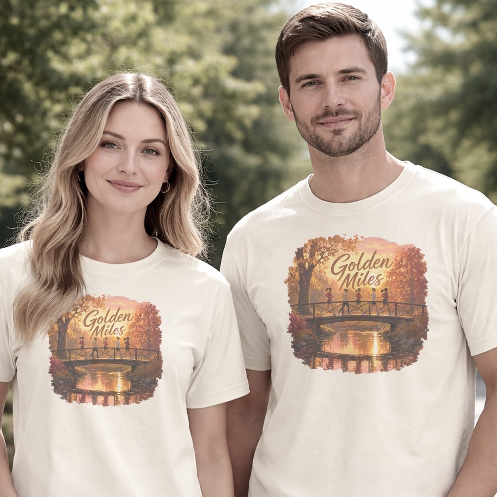 Golden Miles Women Running the Autumn Bridge Tee